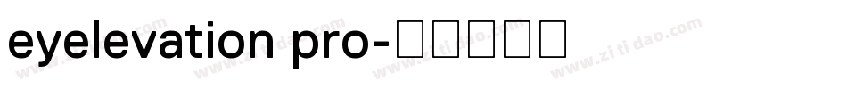 eyelevation pro字体转换